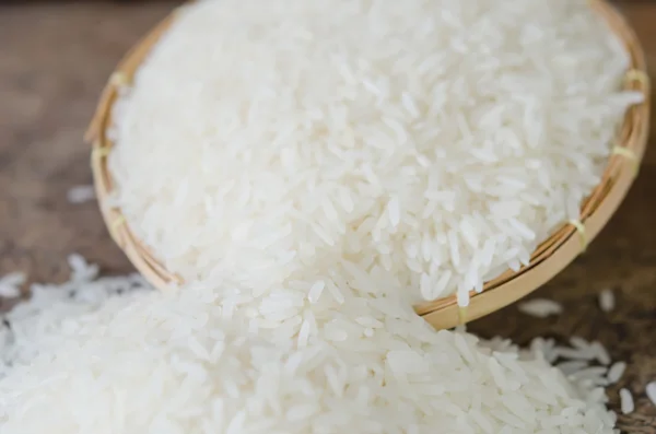 Cereali di riso bianco — Foto Stock