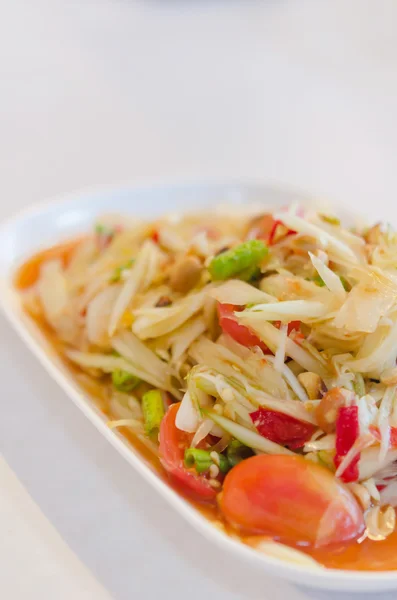 Salada de mamão picante — Fotografia de Stock