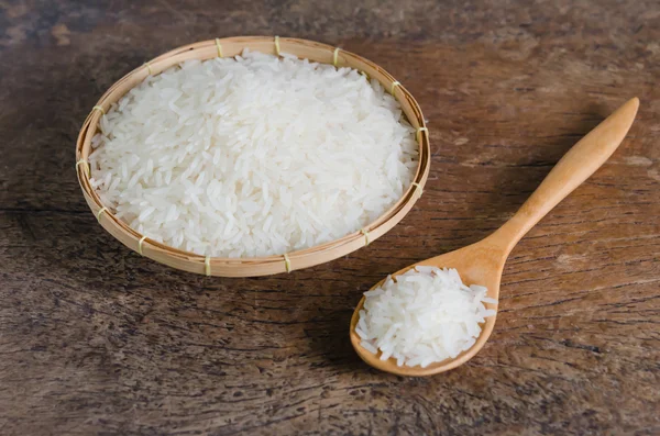 Granos de arroz blanco —  Fotos de Stock