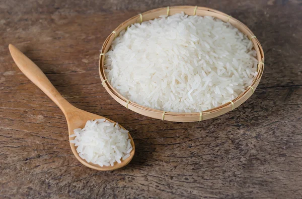 Granos de arroz blanco —  Fotos de Stock