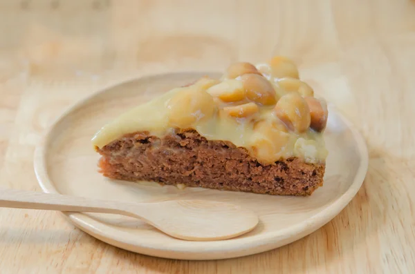 Bolo de macadâmia de chocolate — Fotografia de Stock