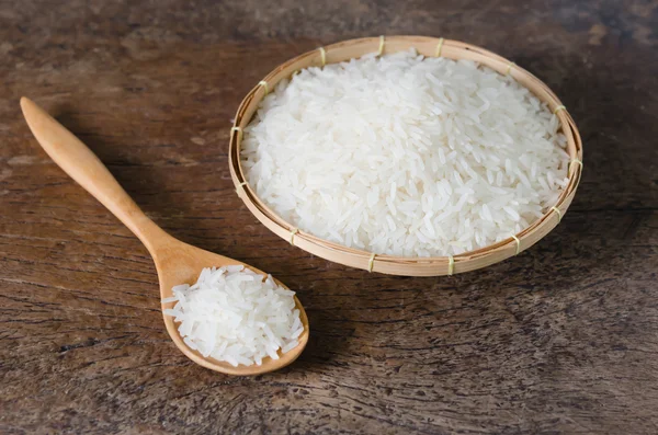 Granos de arroz blanco —  Fotos de Stock