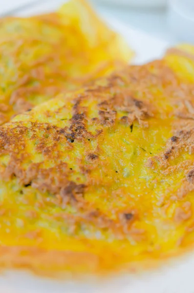 Krokante omelet — Stockfoto