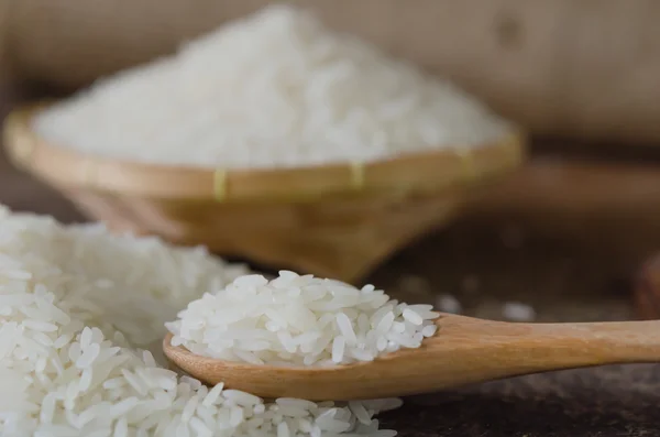 Grãos de arroz branco — Fotografia de Stock