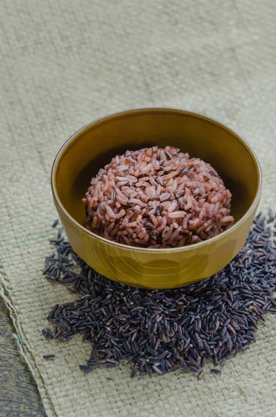 Arroz cocido de Riceberry —  Fotos de Stock