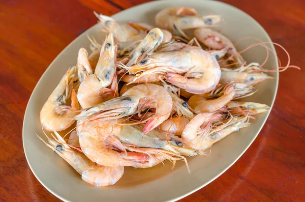 Steamed shrimps — Stock Photo, Image