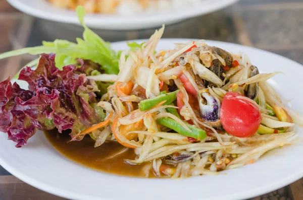 Spicy papaya salad — Stock Photo, Image