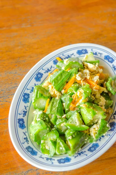 Zucchini  with egg — Stock Photo, Image