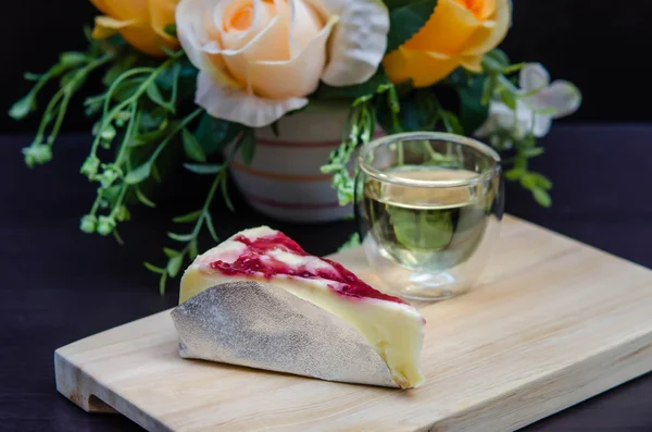 Gâteau au fromage aux myrtilles — Photo