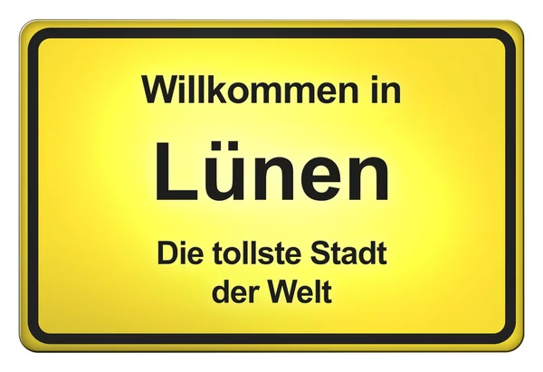 Duitse Yellow City Limits — Stockfoto