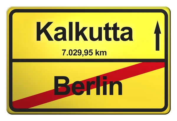 Gele teken uit Duitsland — Stockfoto