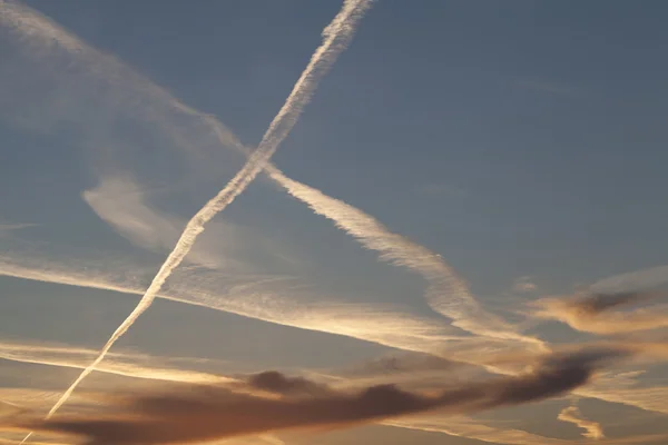Gökyüzü kimyasal yollar — Stok fotoğraf