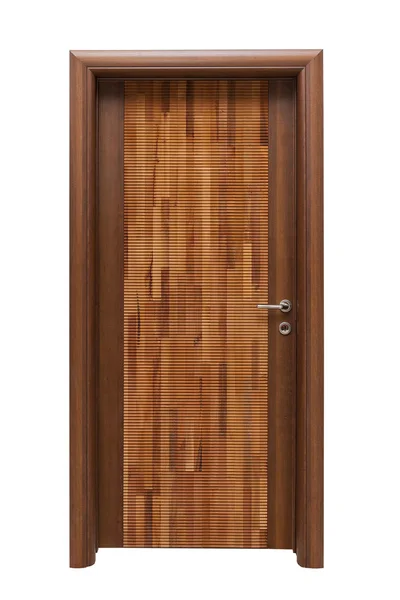 木製のドアを隔離 — ストック写真
