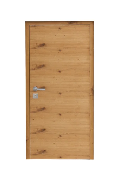 Wooden door isolated — Stock Photo, Image