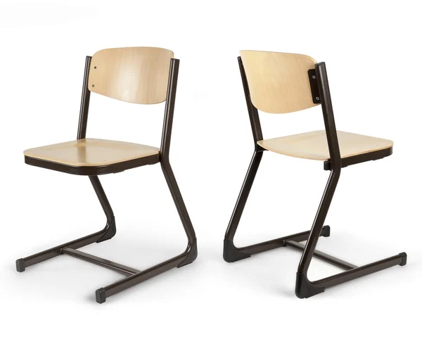 Metal stol med plywood — Stockfoto