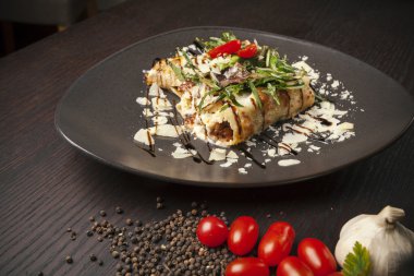 tavuk tortilla yakın çekim