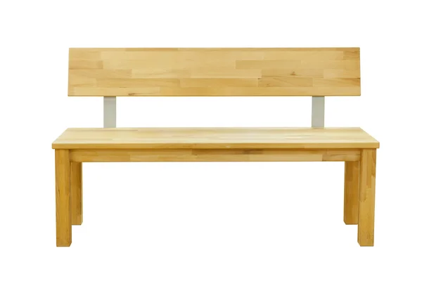 Dřevěná lavice izolovaná — Stock fotografie