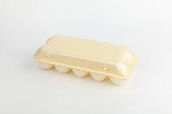 Plastik Şeffaf Yiyecek Kabı Izole Edilmiş — Stok fotoğraf