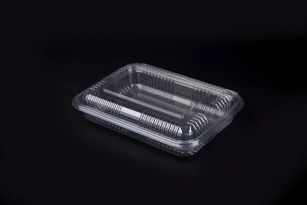 プラスチック製の食品用透明容器 — ストック写真