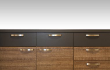 wooden drawer cabinets  clipart