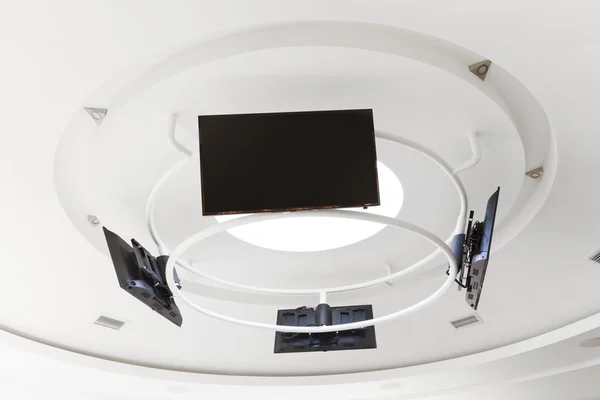 Abstrakte Innenausstattung mit LED-Fernseher — Stockfoto