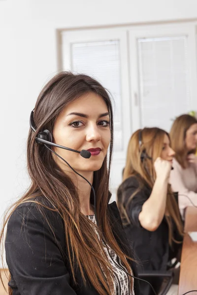 Unterstützung durch Call Center — Stockfoto