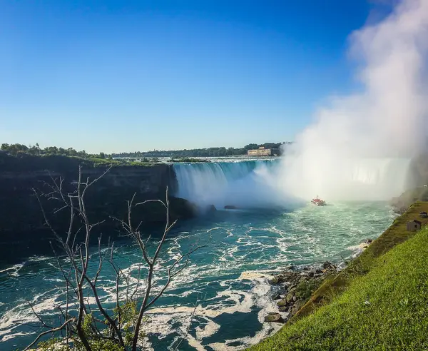 Niagara Falls Canada Sept 2019 View Hornblower Niagara Falls Boat —  Fotos de Stock