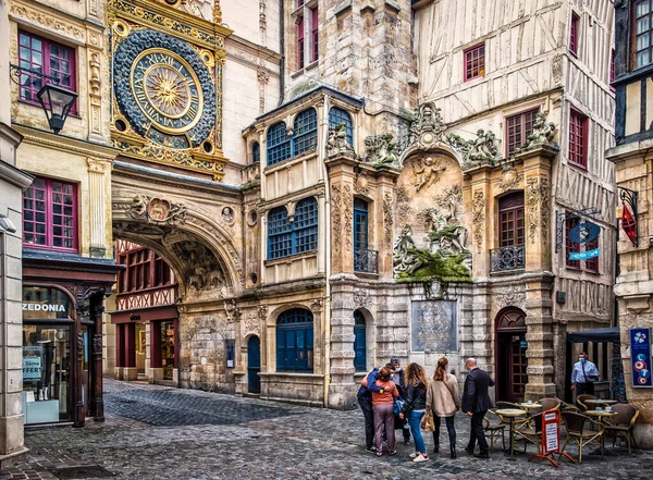 Rouen Frankrijk Oct 2020 Blik Gros Horloge Een Veertiende Eeuwse — Stockfoto