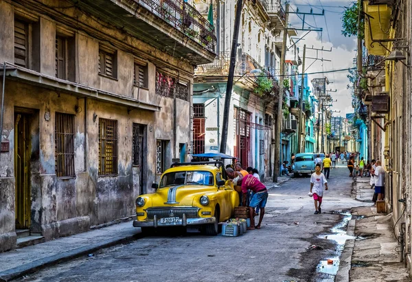 Havane Cuba Juillet 2019 Scène Urbaine Par Rue Jesus Maria — Photo