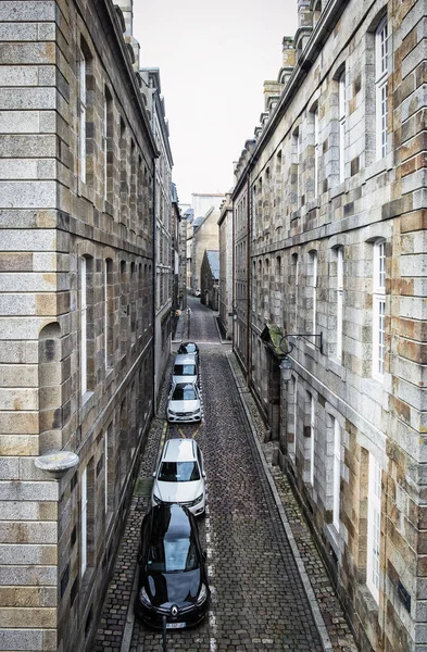 2020年9月 フランスのサンマロ 街の城壁からフェドー通りの景色 — ストック写真