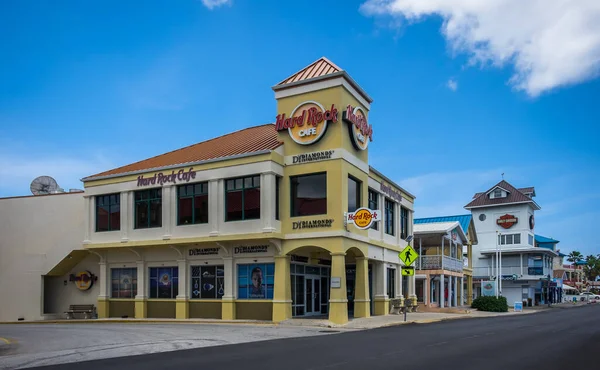 Grand Cayman Cayman Islands July 2020 View Hard Rock Cafe — Foto de Stock