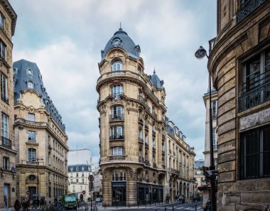 Paris, Fransa, Fev 2020, başkentin 3. bölgesindeki Monteverita sanat galerisi manzarası