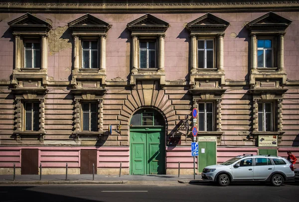 Hungary Budapest March 2020 View Facade Szonata Zongoraterem Piano Store — 스톡 사진