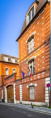 Paris, France, March 25th, 2025, view of the National School of Magistracy on Chanoinesse Street, a national school for the Judiciary located in the 4th district of the capital
