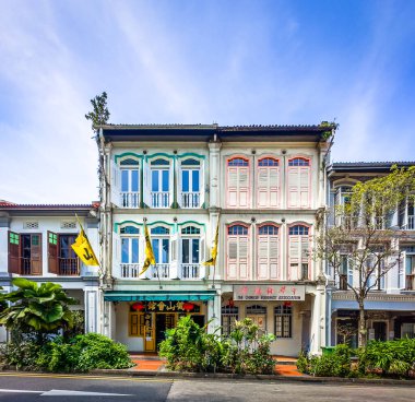 Merkez Bölge, Singapur, 6 Şubat 2024 Çin Mahallesi 'ndeki Kreta Ayer Yolu' ndaki Outram Planlama Bölgesi 'ndeki bazı dükkanların görüntüsü.