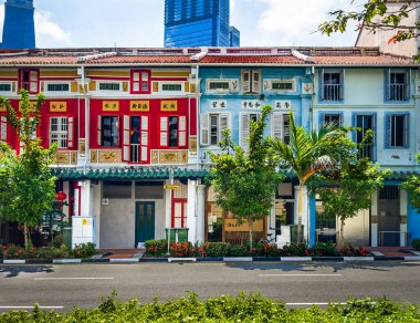 Merkez Bölge, Singapur, 6 Şubat 2024, Çin Mahallesi 'ndeki Neil Yolu' ndaki Outram Planlama Bölgesi 'ndeki bazı dükkanların manzarası.