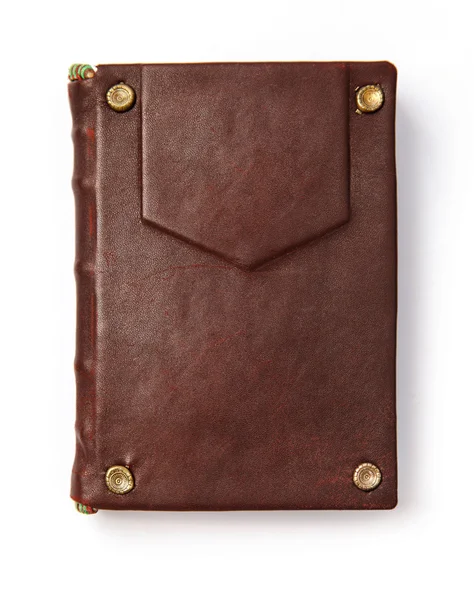 Vintage book in leather cover — Stockfoto