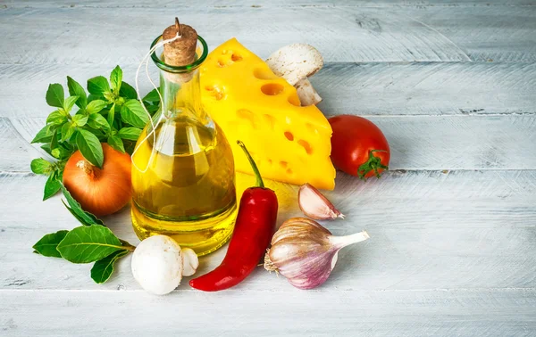 Összetevő-olasz élelmiszer-gyógynövények — Stock Fotó