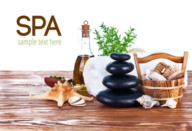 Spa yağı ile natürmort