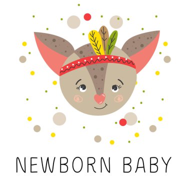 Çocuklar için geyik çizimi