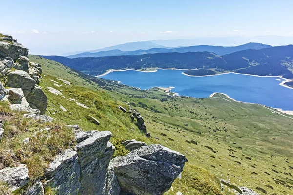 Increíble Paisaje Presa Belmeken Montaña Rila Bulgaria — Foto de Stock