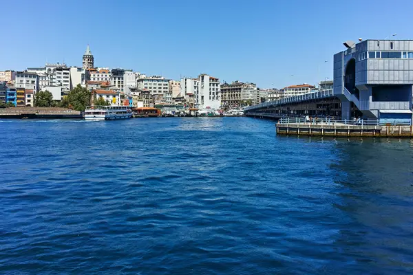 Istanbul Turkey Juli 2019 Panorama Från Bosporen Och Golden Horn — Stockfoto