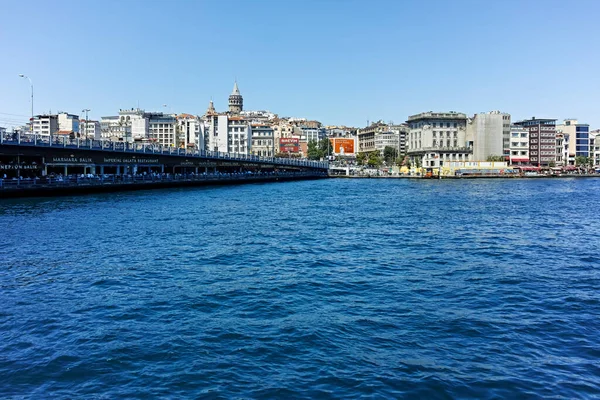 Istanbul Turkey Июля 2019 Года Панорама Босфора Золотого Рога Городе — стоковое фото