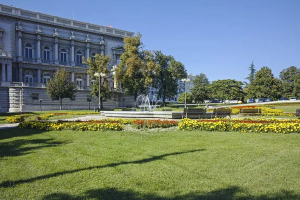 Belgrade Serbia August 2019 Byggande Gamla Palatset Stadshuset Mitt Belgrad — Stockfoto