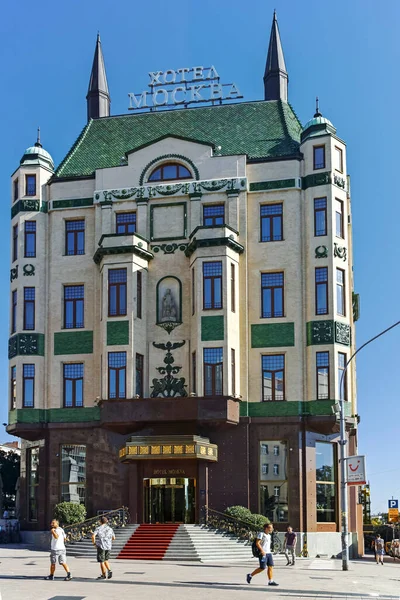Βελιγραδι Σερβια Αυγουστου 2019 Κτίριο Του Famous Hotel Moscow Moskva — Φωτογραφία Αρχείου