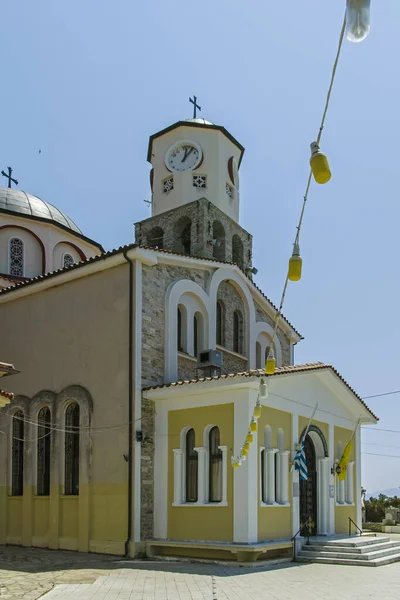 Kavala Grecia Junio 2019 Iglesia Ortodoxa Asunción Casco Antiguo Ciudad —  Fotos de Stock