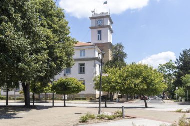 KARDZHALI, BULGARIA - 19 Temmuz 2020: Bulgaristan 'ın Kardzhali kentinin panoramik manzarası