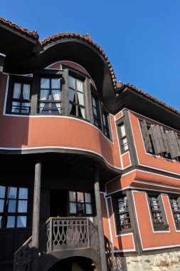 KOPRIVSHTITSA, BULGARIA - 25 Ocak 2020: Bulgaristan 'ın Sofya Bölgesi Koprivshtitsa kentindeki Todor Kableshkov Müzesi