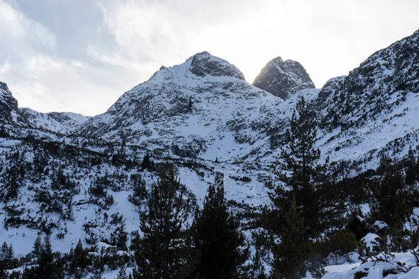 Winterlandschaft Maljovitsa Gipfel Rila Gebirge Bulgarien — Stockfoto