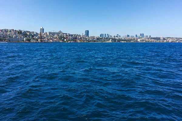 Istanbul Turkey Июля 2019 Года Панорама Босфора Золотого Рога Городе — стоковое фото